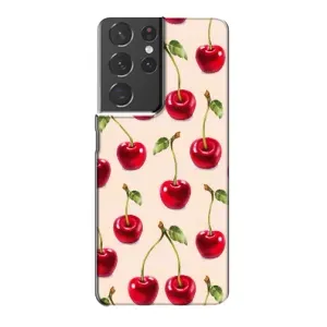 Чохли з фруктами для Samsung Galaxy S21 Plus (VPrint) (Черешня)