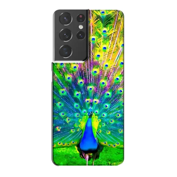 Чехол с принтом «Яркий Павлин» для Samsung Galaxy S21 Plus Чехол с принтом «Яркий Павлин» для Samsung Galaxy S21 Plus