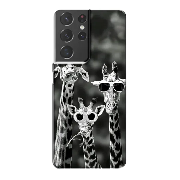 Чехол с принтом «Жирафы в очках» для Samsung Galaxy S21 Plus