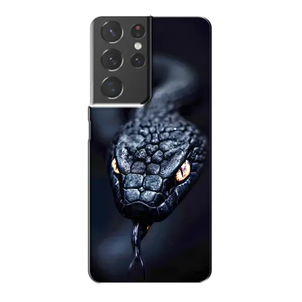 Чохол з принтом «Чорна змія» для Samsung Galaxy S21 Plus Чохол з принтом «Чорна змія» для Samsung Galaxy S21 Plus