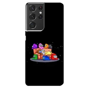 Чехол Амонг Ас для Samsung Galaxy S21 ultra (AlphaPrint) (Амонг-ас)