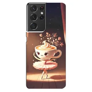 Чехол с мемом Тралалело тралала на Samsung Galaxy S21 ultra (Балерина капучина)