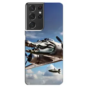Чехол с мемом Тралалело тралала на Samsung Galaxy S21 ultra (Бомбардиро крокодило)