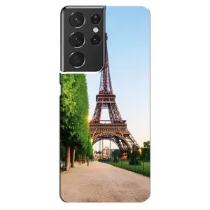Чехол Эйфелева Башня для Samsung Galaxy S21 ultra - (AlphaPrint) (Дорога в Париж)