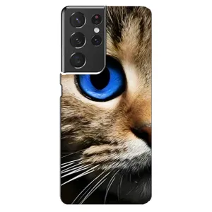 Чехлы с Котиками для Samsung Galaxy S21 ultra (VPrint) (Глаз кота)