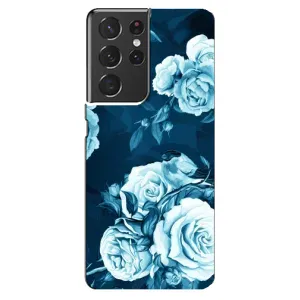 Чехлы (ART) Цветы на Samsung Galaxy S21 ultra (VPrint) (Блактині бутони)