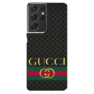 Чехлы ГУЧЧИ для Самсунг S21 Ультра (AlphaPrint) (Gucci оригинал)