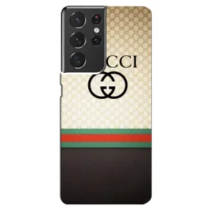 Чехлы ГУЧЧИ для Самсунг S21 Ультра (AlphaPrint) (GUCCI стиль)