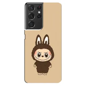 Чехол с Лабубу на Samsung Galaxy S21 ultra (Bored Ape в красном)