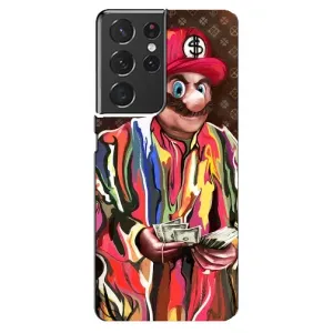 Брендновые Чехлы для Samsung Galaxy S21 ultra - (PREMIUMPrint) (Mario LV)