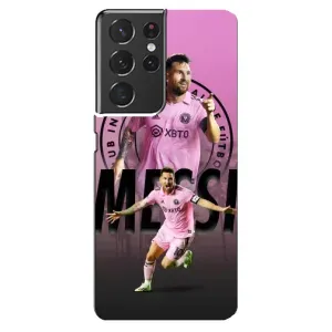 Чохли для Самсунг Ґелексі S21 ультра - Лео Мессі Маямі (Messi Miami)