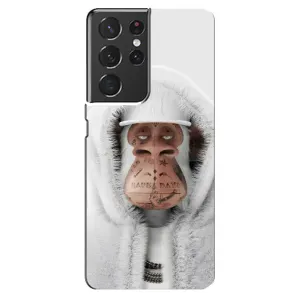Чехлы с Обезьянами NFT для Samsung Galaxy S21 ultra (AlphaPrint) (обезьяна NFT в тату)