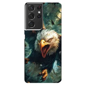 Чехол с картинкой «Хищники» для Samsung Galaxy S21 ultra (Орел в полете)