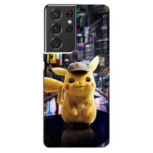 Чехол с Пикачу на Samsung Galaxy S21 ultra (Пикачу покемон)