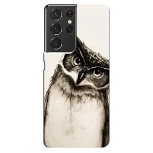 Чехол с птицами на Samsung Galaxy S21 ultra (VPrint) (Сова)