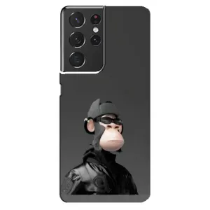 Чехлы с Обезьянами NFT для Samsung Galaxy S21 ultra (AlphaPrint) (стильная обезьяна NFT)