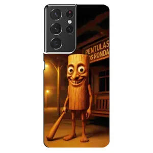 Чехол с мемом Тралалело тралала на Samsung Galaxy S21 ultra (Тунг тунг сахур)