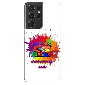Чехол Амонг Ас для Samsung Galaxy S21 ultra (AlphaPrint) (Яркий АмонгАс)
