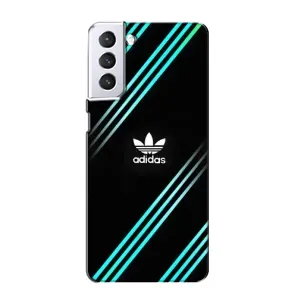 Чохли Адидас для Samsung Galaxy S21 (AlphaPrint) (Адідас з полосами)