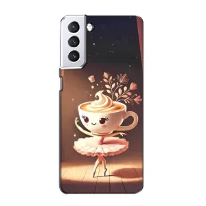Чохол з мемом Тралалело тралала на Samsung Galaxy S21 (Балерина капучина)