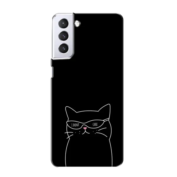 Чехол с принтом «Равнодушный кот» для Samsung Galaxy S21