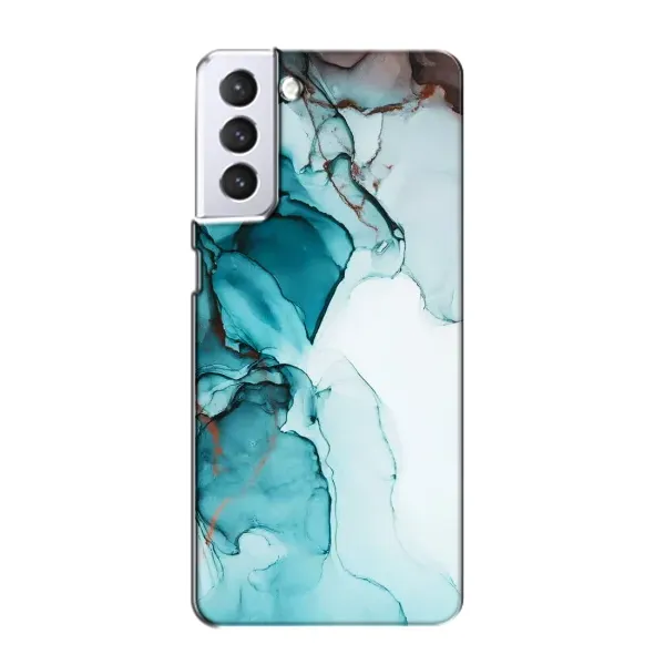 Чехол с принтом «Бирюзовый мрамор» для Samsung Galaxy S21