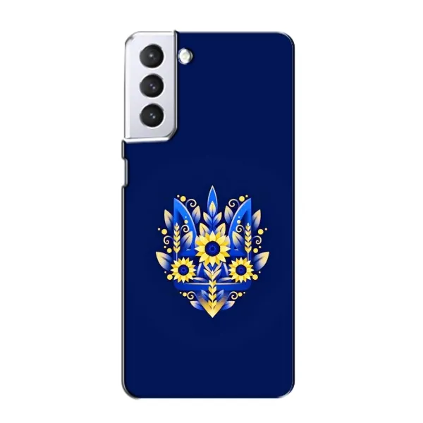 Чехол с принтом «Цветочный Герб» для Samsung Galaxy S21