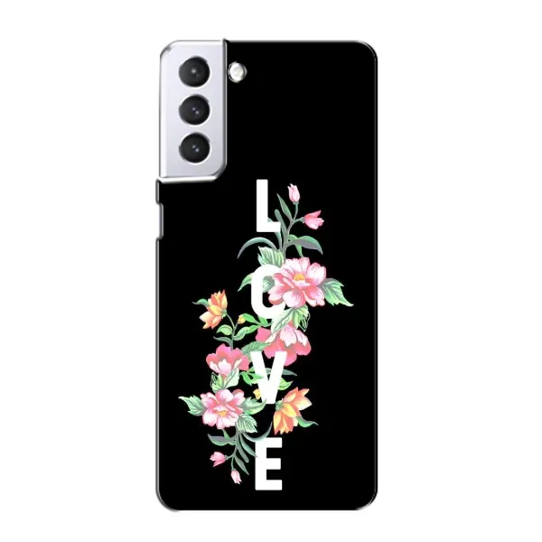 Чехол с принтом «Цветы LOVE» для Samsung Galaxy S21 Чехол с принтом «Цветы LOVE» для Samsung Galaxy S21