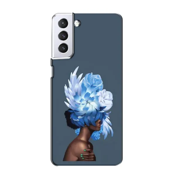 Чехол с принтом «Цветы на голове» для Samsung Galaxy S21