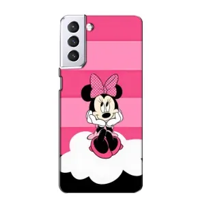 Эксклюзивный чехол для Samsung Galaxy S21 (AlphaPrint - Мультяшные) (Девочка Maus)