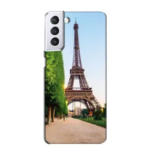 Чохол Ейфелева Вежа Samsung Galaxy S21 - (AlphaPrint) (Дорога до Парижу)