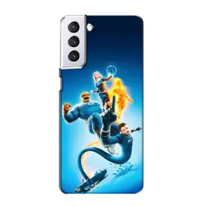 Чехол с принтом Фантастическая четверка для Samsung Galaxy S21 (Герои Фантастическая Четверка)