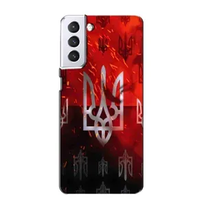 Украинские Чехлы для Samsung Galaxy S21 с картинкой УПА (AlphaPrint) (ГЕРБ УПА)