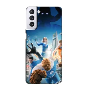 Чехол с принтом Фантастическая четверка для Samsung Galaxy S21 (Герои Фантастическая Четверка)