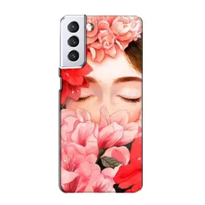 Чехлы (ART) Цветы на Samsung Galaxy S21 (VPrint) (Очі в квітах)