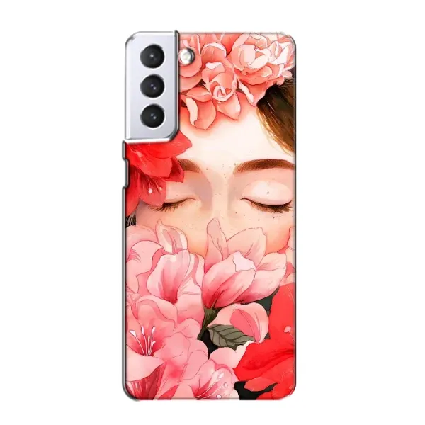 Чехол с принтом «Глаза в цветах» для Samsung Galaxy S21