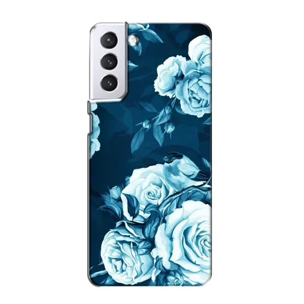 Чехол с принтом «Голубые Бутоны» для Samsung Galaxy S21