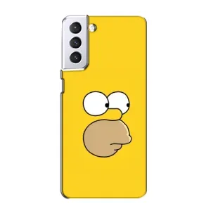 Чехол с Симпсонами для Samsung Galaxy S21 (VPrint) (Гомер)