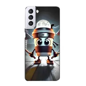 Чохол з мемом Тралалело тралала на Samsung Galaxy S21 (Капучіно асасіно)