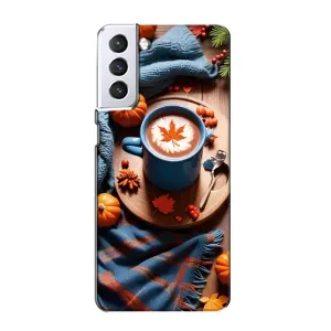 Чехол с принтом «Кофе и тыковки» для Samsung Galaxy S21