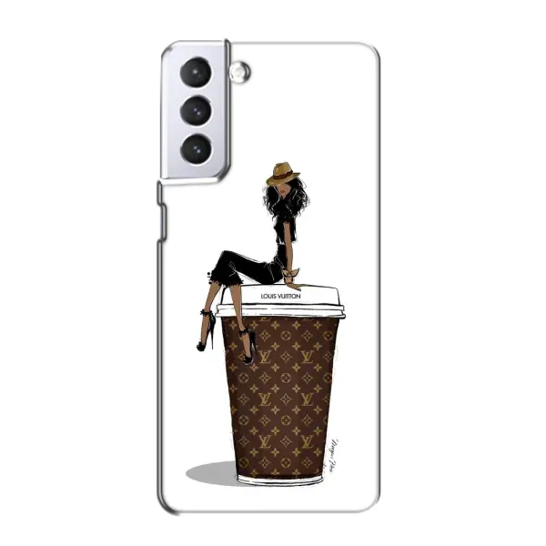 Чехол с принтом «кофе LOUIS VUITTON» для Samsung Galaxy S21