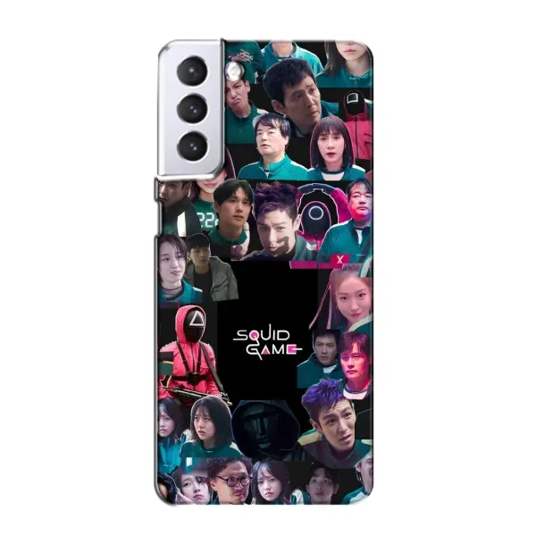Чехол с принтом «Коллаж Игра кальмара» для Samsung Galaxy S21