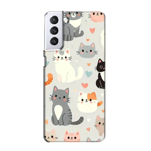 Чехол с принтом «Коллаж котов» для Samsung Galaxy S21
