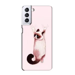 Чехол с принтом «Котик падает» для Samsung Galaxy S21