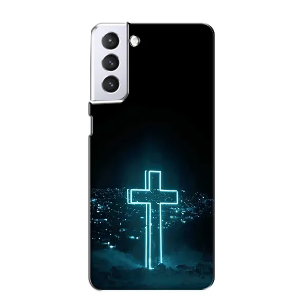Чехол с принтом «Крест и город» для Samsung Galaxy S21 Чехол с принтом «Крест и город» для Samsung Galaxy S21