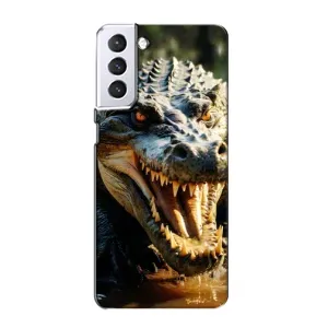 Чохол з картинкою 'Хижаки' для Samsung Galaxy S21 (Небезпечний крокодил)