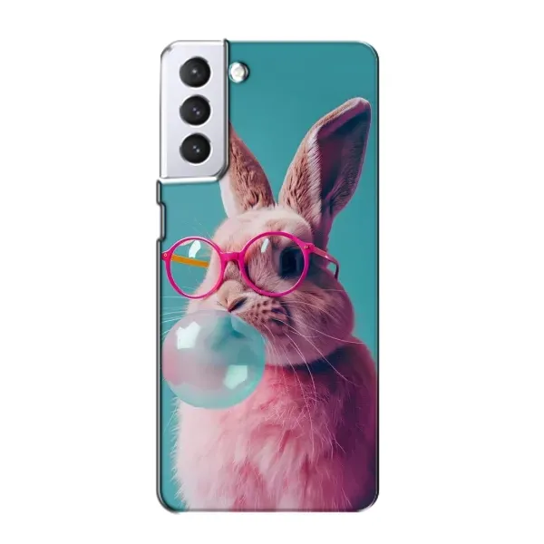 Чехол с принтом «Кролик в очках» для Samsung Galaxy S21