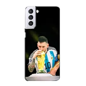 Чехлы для Samsung Galaxy S21 (Leo чемпион) (AlphaPrint) (Кубок Месси)