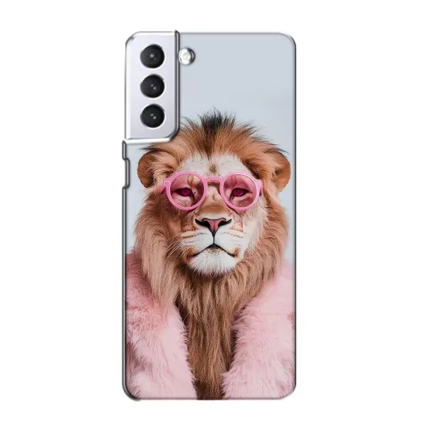 Чехол с принтом «Лев в очках» для Samsung Galaxy S21