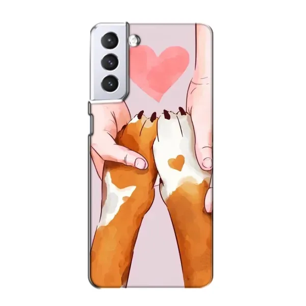 Чехол с принтом «Любовь к собакам» для Samsung Galaxy S21